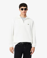 Sweatshirt aus Interlock mit hohem Kragen und Rei&szlig;verschluss