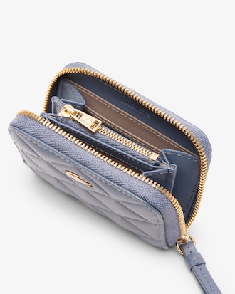 Kleine Geldb&ouml;rse Crocodelle aus Leder