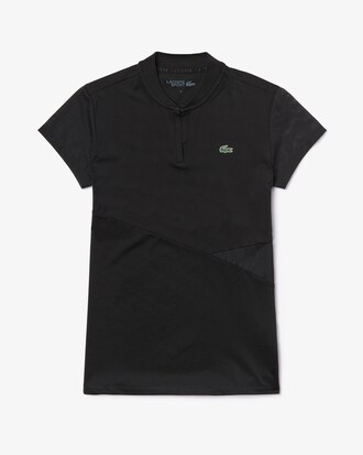 Damen LACOSTE SPORT Tennis-Poloshirt mit V-Ausschnitt