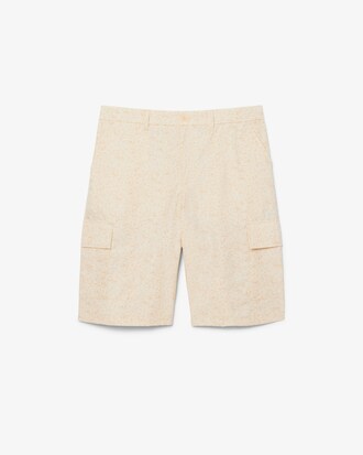 Cargo-Bermudashorts mit Print, Straight Fit