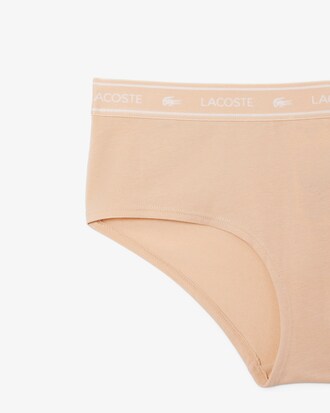 Stretch-Shorty aus Baumwolle mit Logo