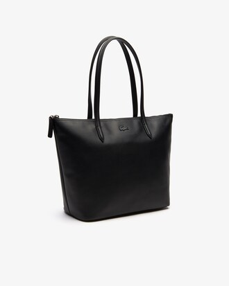 Damen L.12.12 Leder Tote Bag mit Rei&szlig;verschluss
