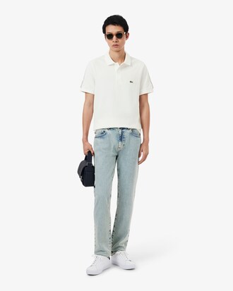 Regular Fit-Polohemd mit Logostreifen