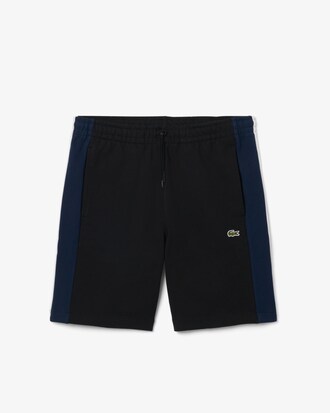 Regular Fit-Baumwollshorts mit Colorblock-Design