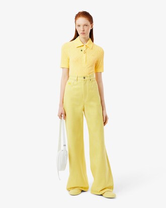 Slim Fit-Polohemd Runway mit Jacquard-Monogramm