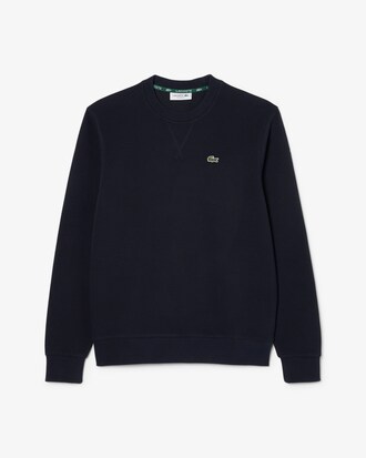 Relaxed Fit-Sweatshirt aus Piqu&eacute; mit Rundhalsausschnitt