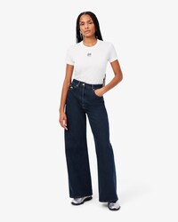 Wide Fit-Jeans mit hoher Taille