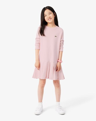 Kleid aus Fleece mit langen &Auml;rmeln