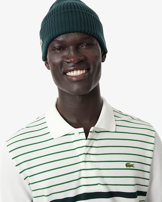 Gestreiftes Classic Fit-Polohemd aus Piqu&eacute;