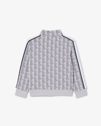 Unisex-Sweatshirt mit Monogramm, Rei&szlig;verschluss und hohem Kragen