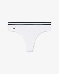 Tanga aus Baumwolle mit gestreiftem Bund