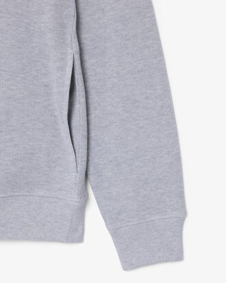 Sweatshirt aus Interlock mit hohem Kragen und Rei&szlig;verschluss