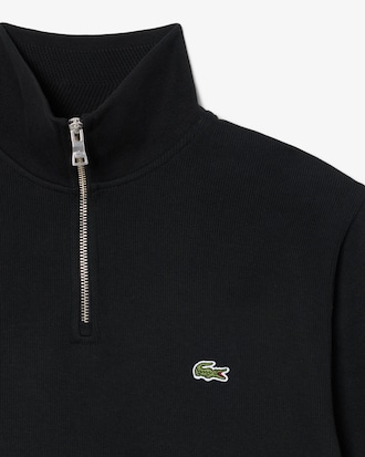 Sweatshirt aus Interlock mit hohem Kragen und Rei&szlig;verschluss