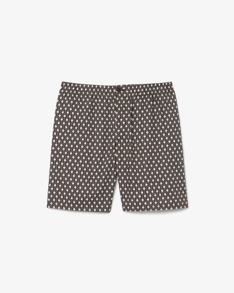 Relaxed Fit-Pyjamashorts aus Baumwollmischgewebe mit Print