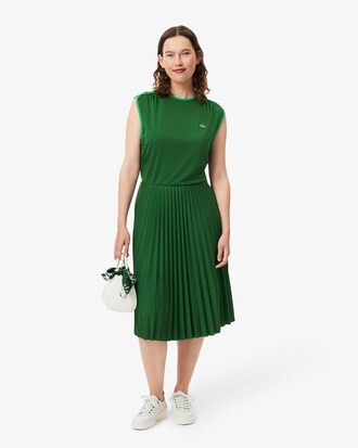 Ärmelloses Faltenkleid