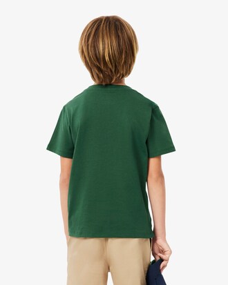 T-Shirt aus Baumwolle mit Monogramm-Print