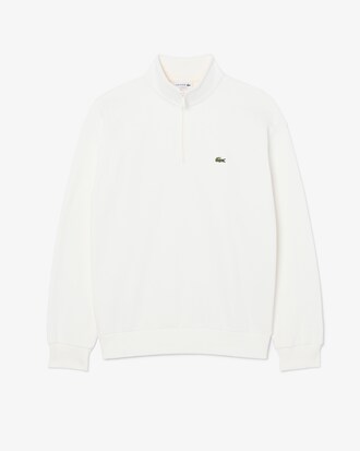 Sweatshirt aus Fleece mit Kragen und Rei&szlig;verschluss