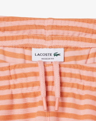 Regular Fit-Shorts aus gestreifter Baumwolle