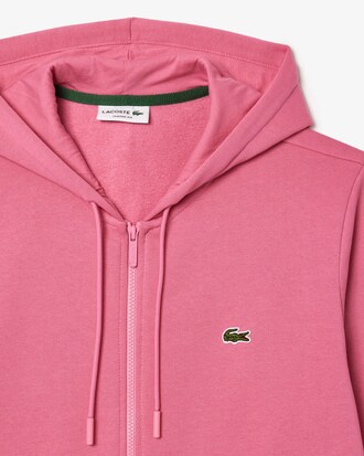 Hoodie aus Fleece mit Reißverschluss