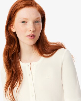 Gl&auml;nzendes Slim Fit-T-Shirt aus Piqu&eacute;