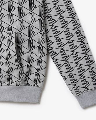 Fleece-Hoodie mit Monogramm