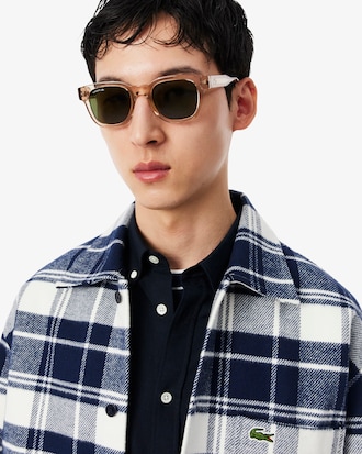 Overshirt aus kariertem Baumwoll-Twill
