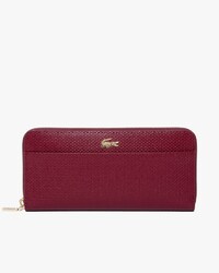 Damen CHANTACO Brieftasche mit 12 Kartenf&auml;chern aus Piqu&eacute;-Leder