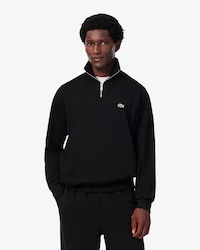 Sweatshirt aus Interlock mit hohem Kragen und Rei&szlig;verschluss