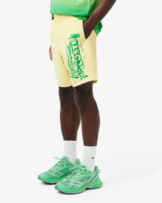 Lange Badehose mit Branding