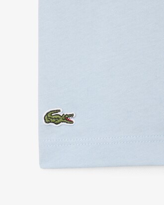 T-Shirt aus Baumwolle mit gesticktem Krokodil