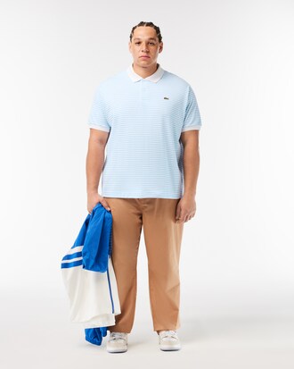 Classic Fit-Polohemd L.12.12 aus Petit Piqu&eacute; mit Streifen