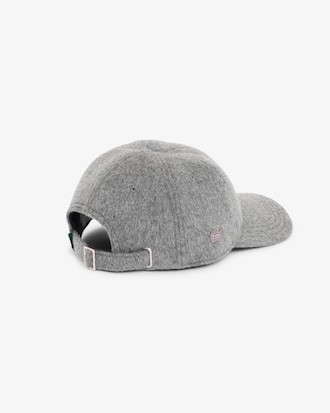 Cap aus Wolle mit Stickerei