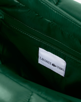 Runway gl&auml;nzende, wattierte Handtasche aus Nylon