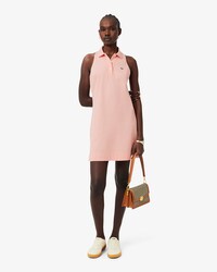 &Auml;rmelloses Polokleid aus Piqu&eacute;