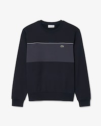 Fleece-Sweatshirt mit Colorblock-Design