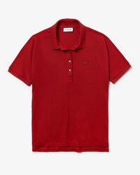 Damen LACOSTE Relax Fit Soft Poloshirt aus Baumwoll-Piqu&eacute; mit Stretch