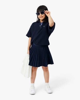Oversized Polohemd aus Piqu&eacute;   