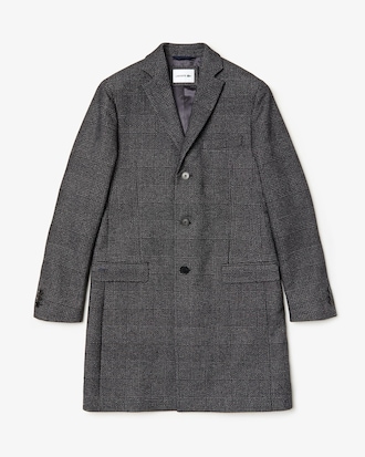 Gemusterter Herren Chesterfield-Mantel