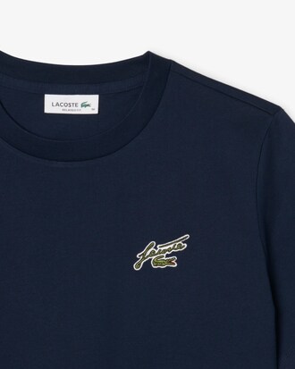Relaxed Fit-T-Shirt aus Baumwolle mit Badge-Akzent
