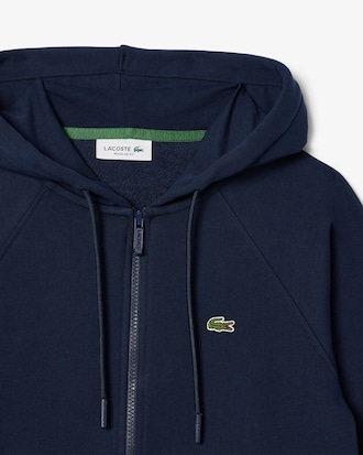Hoodie aus Fleece mit Reißverschluss