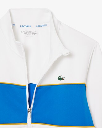 Sport-Sweatshirt mit Branding-Print und Reißverschluss