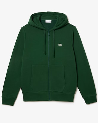 Hoodie aus Fleece mit Reißverschluss