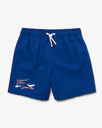 Jungen-Badehose aus Canvas mit gro&szlig;em Krokodil