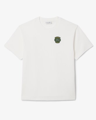 T-Shirt aus Baumwolle mit Badge