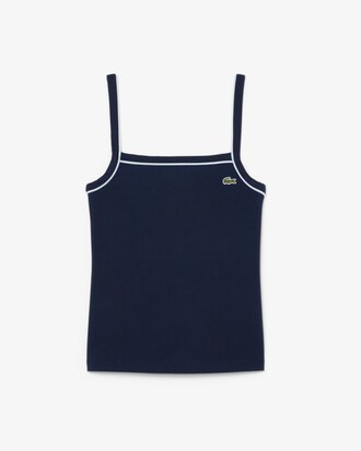 Tanktop aus Baumwolle mit kontrastierendem Akzent