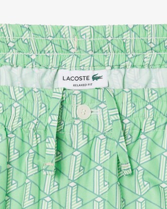 Leichte Shorts mit Monogramm-Druck