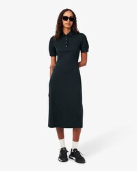 Polokleid aus flie&szlig;endem Jersey mit Stickerei