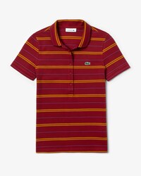 Gestreiftes Damen Poloshirt aus Stretch-Piqu&eacute; LACOSTE