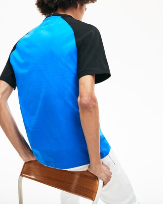 Baumwoll-T-Shirt mit Colorblocks für Sie und Ihn LACOSTE L!VE