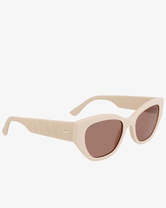 Rechteckige Acetat-Sonnenbrille mit Monogramm